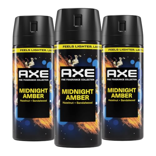 AXE Fine Fragrance Collection Body Spray Midnight Amber 3 Count 2.9 oz