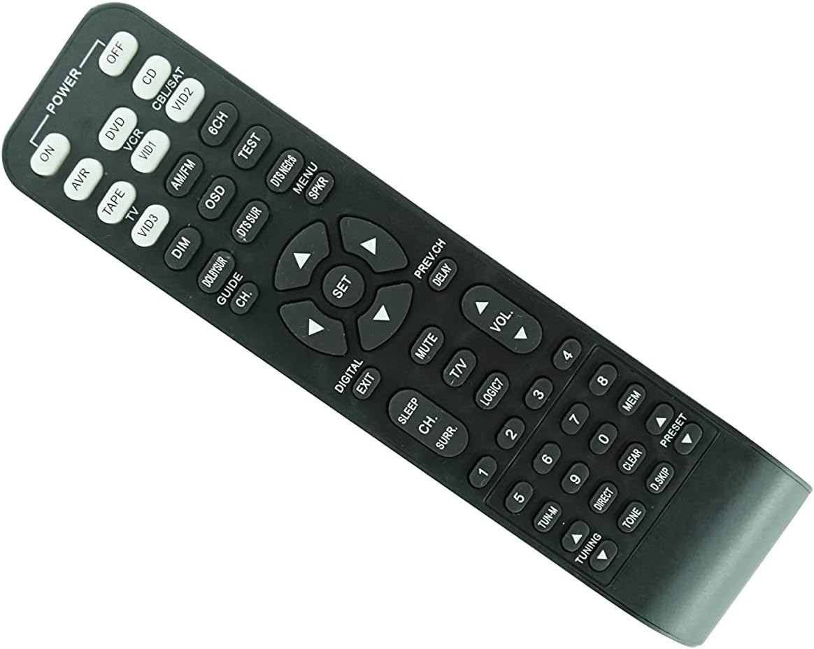 Replacement Remote Control for Harman Kardon AVR265 AVR365 AVR3650 AVR270 AVR370 AVR2700 AVR3700 Network-Connected AV Receiver