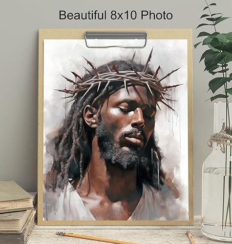 Miniatura 4 de Black Jesus Wall Art & Decor - African Americans Wall Art - Black Man - Christian Wall Decor - Jesus Christ Picture - Jesus Poster - Religion Wall