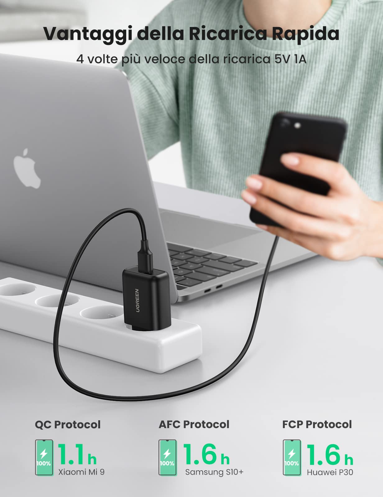 ProCar Spina Di Carica Doppia USB-C/A Angolabile 12 V/5 V. Portata - Foto 4