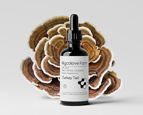 Mycolove Farm Cola de pavo orgánica y tinturas de equinácea cuerpo y soporte del sistema