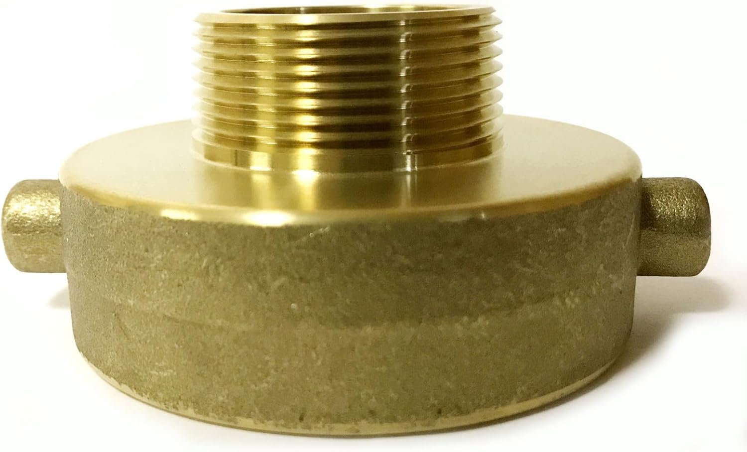 2-1/2" Female NST/NH x 1-1/2" Male NPT FIRE HOSE/HYDRANT BRASS ADAPTER FITTING