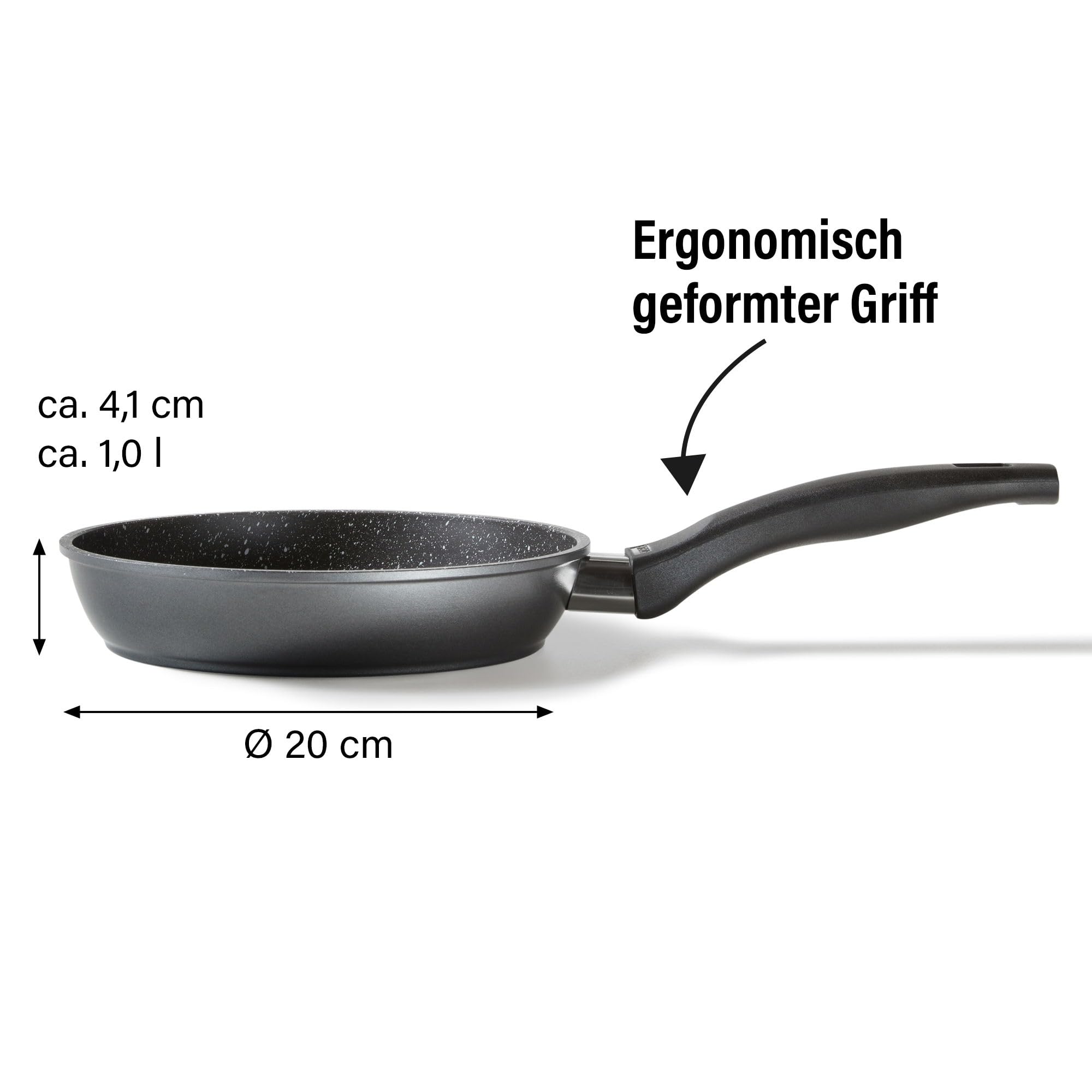 Amazon.de: STONELINE Bratpfanne 20cm, Pfanne Induktion geeignet 