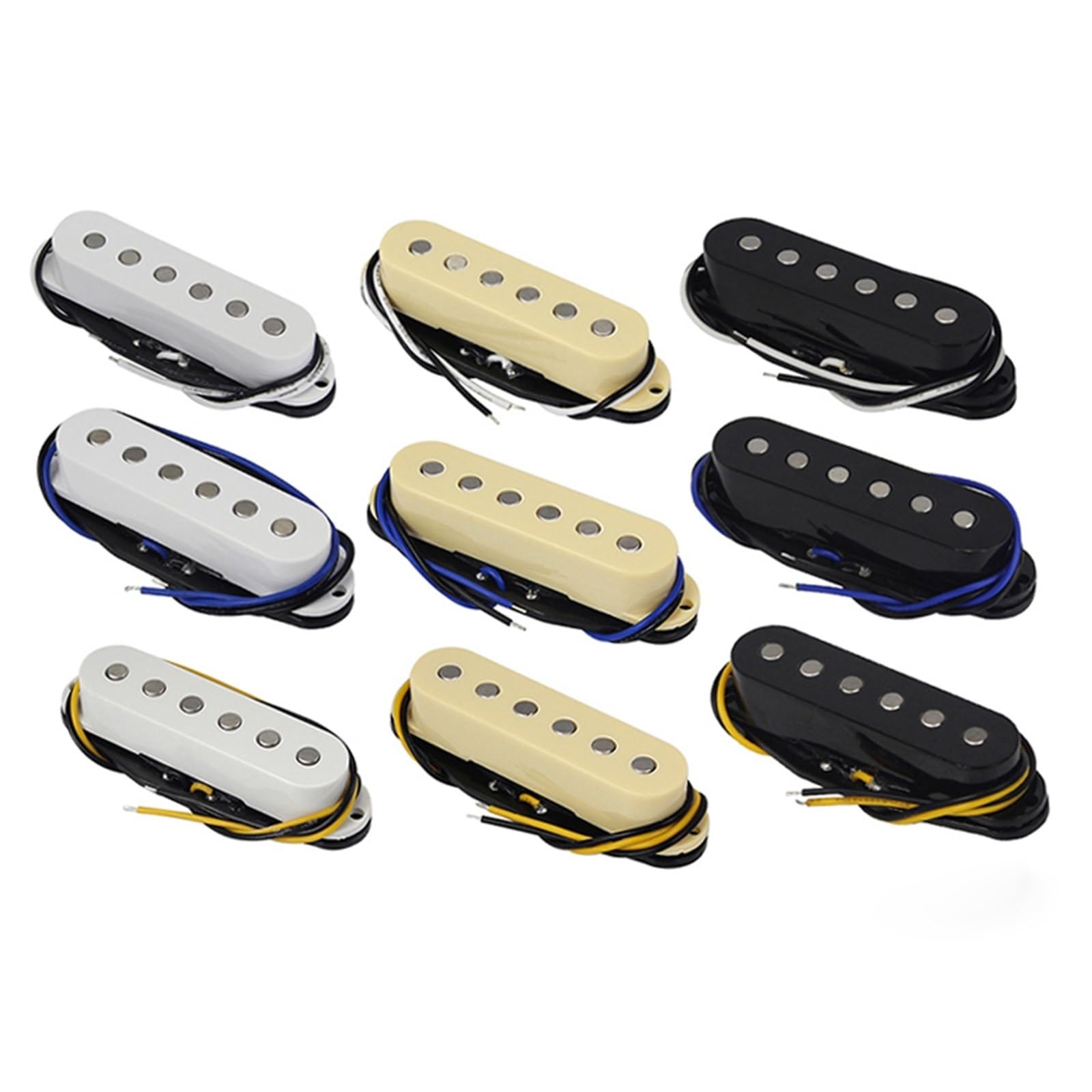Profesjonalna Wydajność Przetworniki Do Gitary Ele Gitara Elektryczna Z Pojedynczym Przetwornikiem Płaski Plastikowy Klips Do Drutu Alnico5 Gitara Z Pojedynczą Cewką Aluminiowo-niklowo-kobaltowa(F)