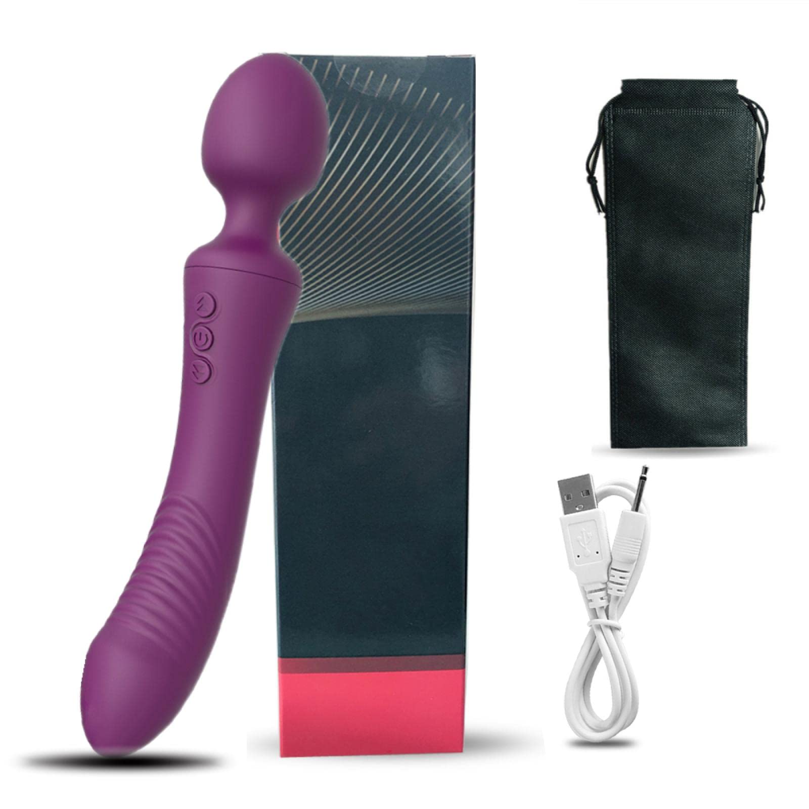 Dona Vibratori Potenti vibratori per le donne Dual Motors Bacchetta massaggiatore per il corpo Giocattoli del sesso femminile per le donne Masturbatore G-Spot Giocattoli per adulti