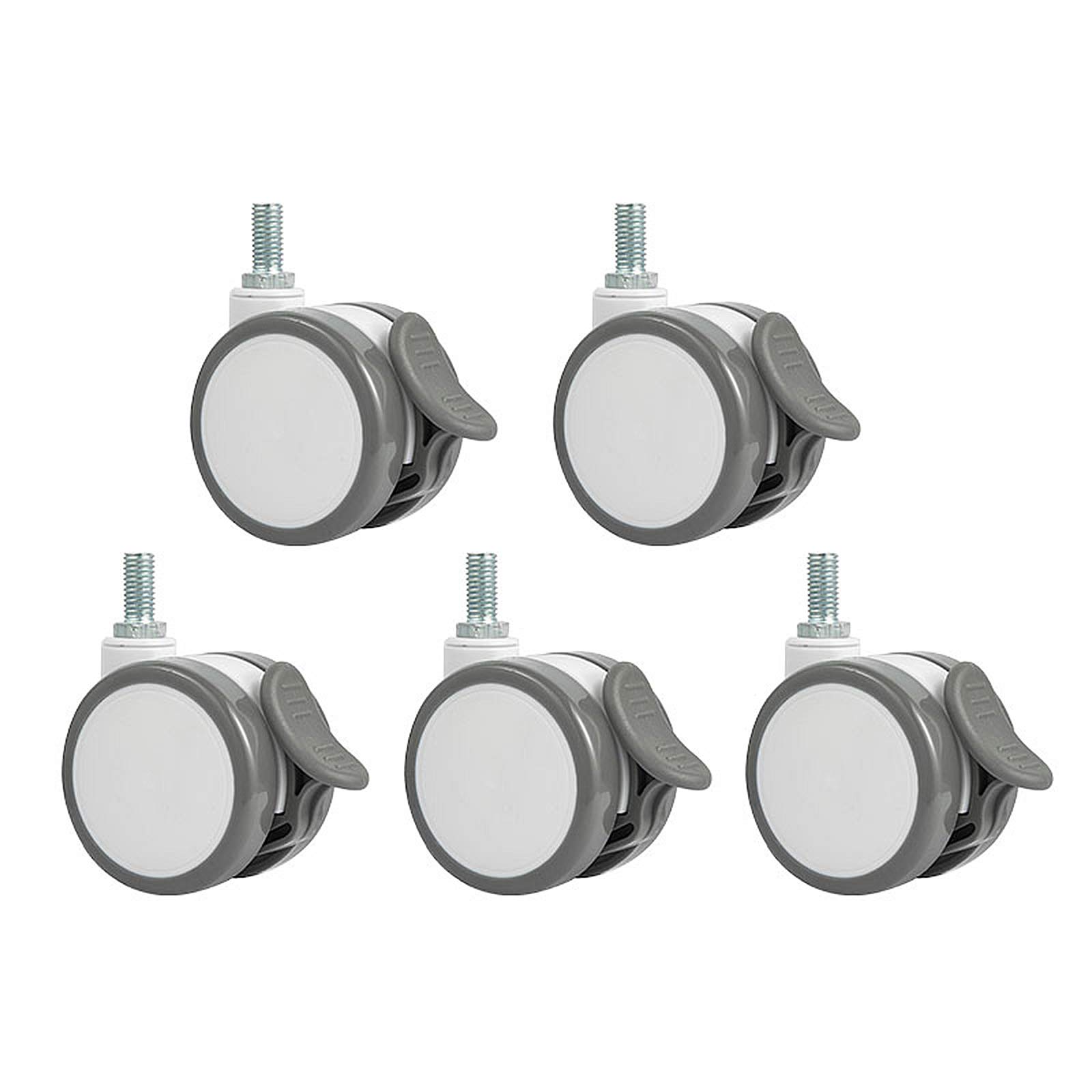 Roulettes pivotantes M10 anti rayure pour réparer une chaise de bureau