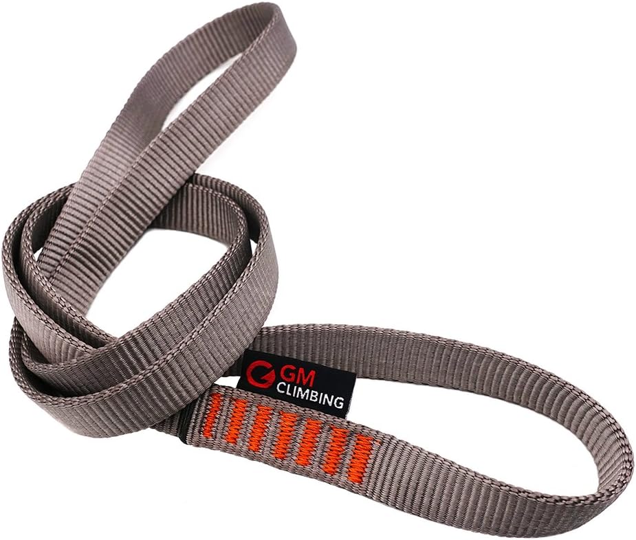 GM CLIMBING 16mm Nylon Sling Runner 22kN / 4950lb CE UIAA Certified Climbing Rescue Hanging Rigging Anchor Systems Outdoor Multiple Purposes