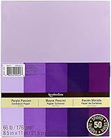 Vista 1 de Recollections Papel de cartulina, 8 1/2" X 11" Purple Passion