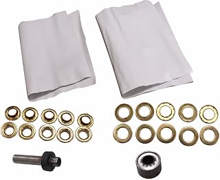 TentandTable Premium Pole Tent 42mm Grommet Replacement Kit - Heavy-Duty 16oz Vinyl Patch, Grommet Ends, Punch Tool for Party Tents, Event Canopies, Wedding Tent Repair & Maintenance