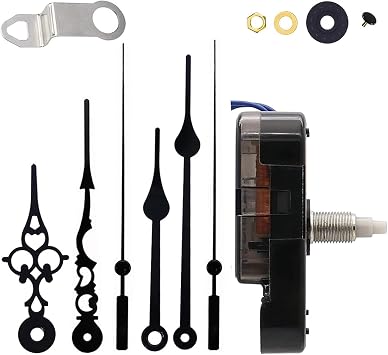 DIY Wall Clock Pendulum Movement Silent Mechanism Hand Quartz Repair Shaft Clock Frameless Picture Floor Clock Pendulum Clock Movement Replacement Long Shaft Kit Wall Clock Movement Kit Box