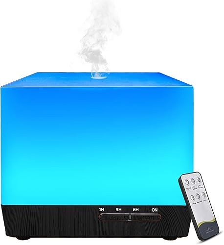 Humidificadores para dormitorio, hogar, habitación grande, habitación de niños, guardería, oficina, 16.9 fl oz, humidificador ultrasónico de niebla