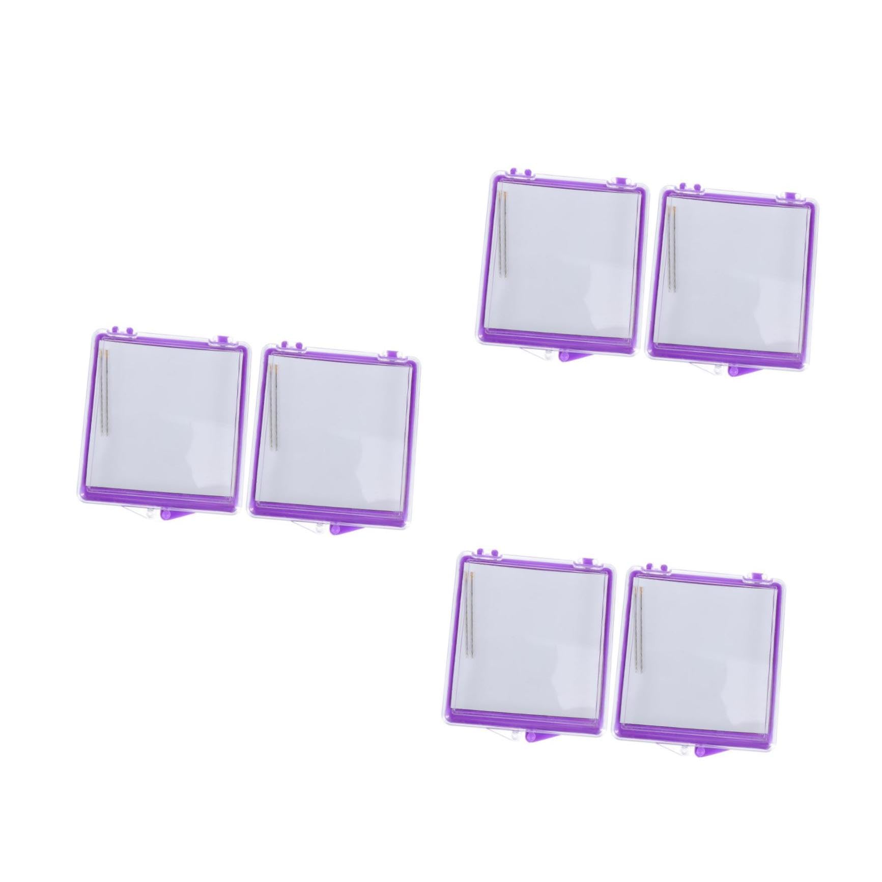EXCEART 6piezas Contenedor De Herramientas De Costura Magnético Soporte De Agujas Alfiletero Portátil Para Coser y Manualidades Para Agujas Clips y Objetos Metálicos