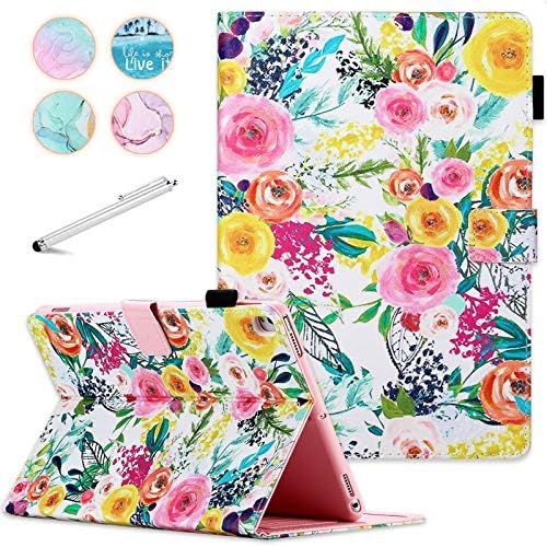 Fancity for iPad 9th 8th 7th Generation Case (10.2 inch 2021/2020 / 2019 Release), PU Leather Magnetic Closure Case Smart Wake Sleep Stand Cover with Pencil Holder and Card Slot, Fancy Butterfly