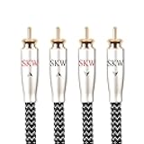 SKW High-End WG Series 2RCA Interconnect Cable (9.8ft/3m) - Premium Audiophile Male to Male Audio Cable for Hi-Fi Systems