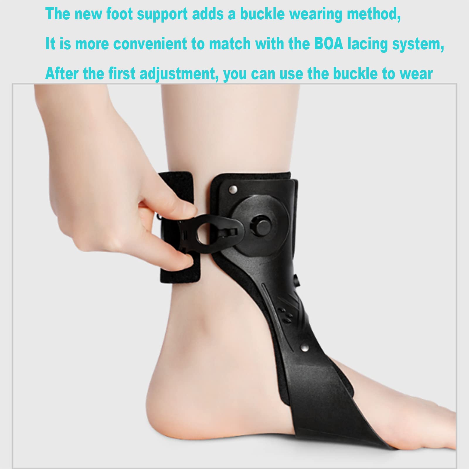 Soporte para la Periostitis Tibial AFO Soporte para pie caído Ortesis para pie caído Fascitis Plantar Tendinitis de Aquiles Recuperación Ortesis de Tobillo-pie para hemiplejia Za