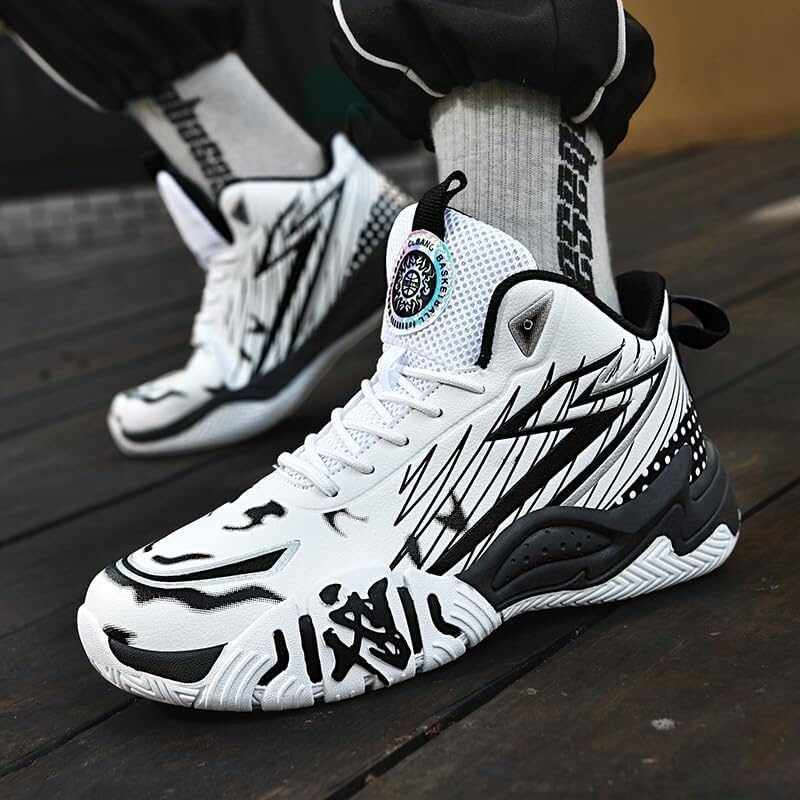 Zapatillas de Baloncesto Alto Unisex Acolchadas, Entrenamiento Casual