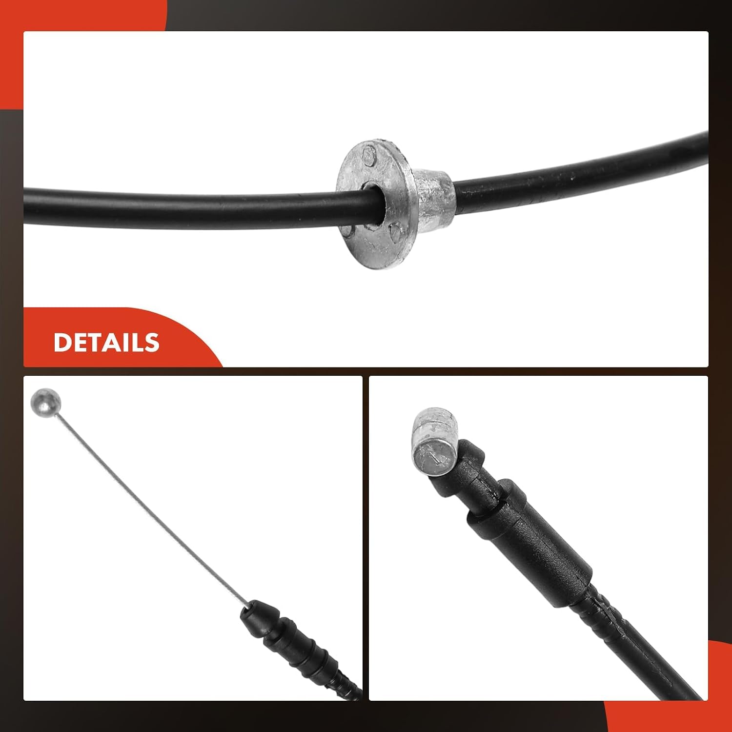A-Premium Front Hood Latch Release Cable Without Handle Compatible with Toyota Highlander 2001-2007, 80 Inch