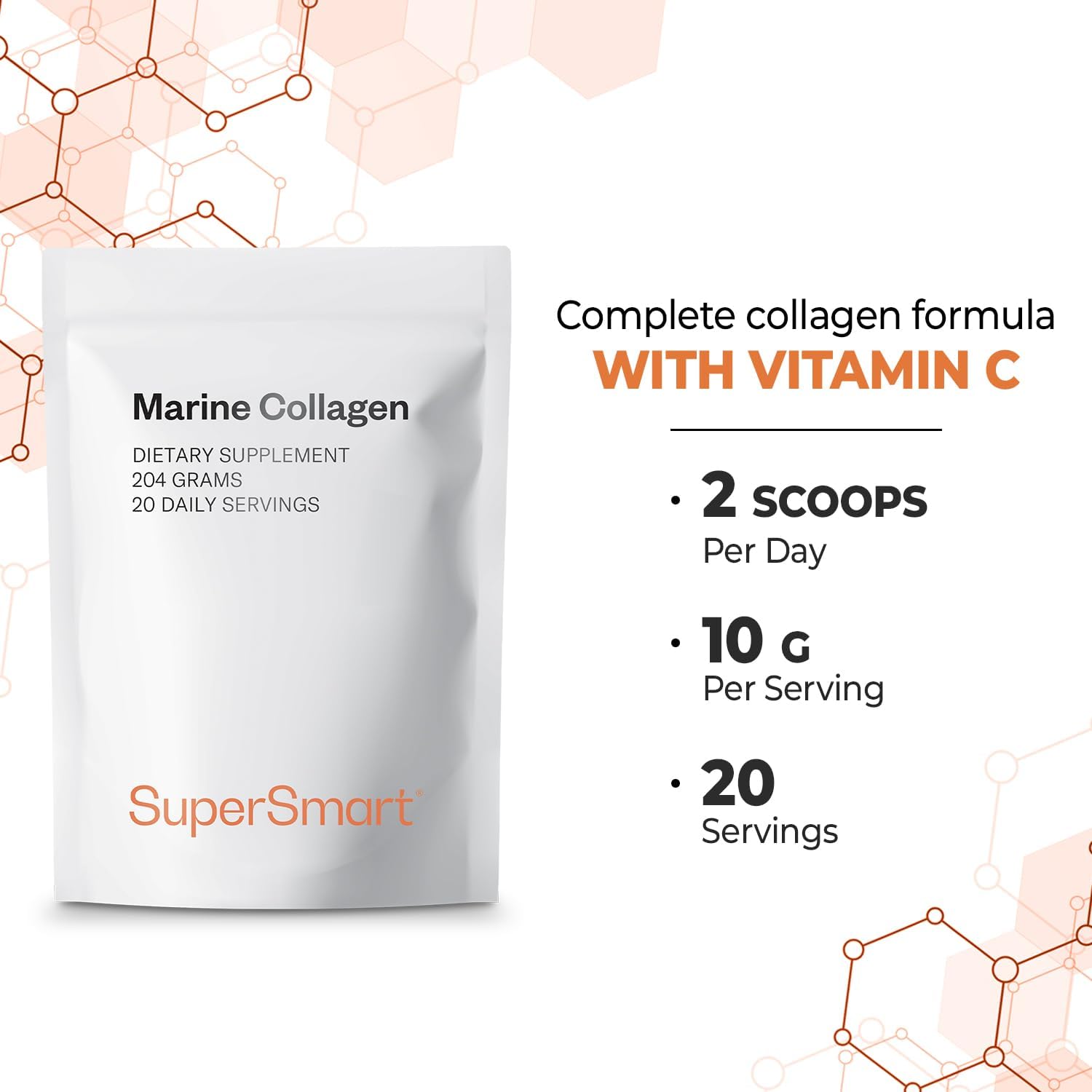 Collagen Formula with Vitamin C and Serving Information