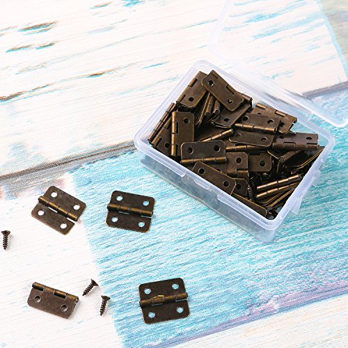 Aneco 50 pezzi bronzo antico mini cerniere