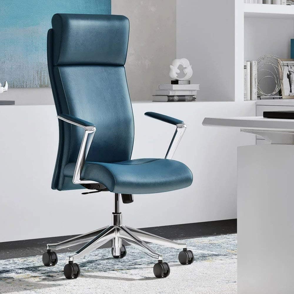 Amazoncom Modern Ergonomic Draper Genuine Leather Executive Amazoncom Modern Ergonomic Draper Genuine Leather Executive