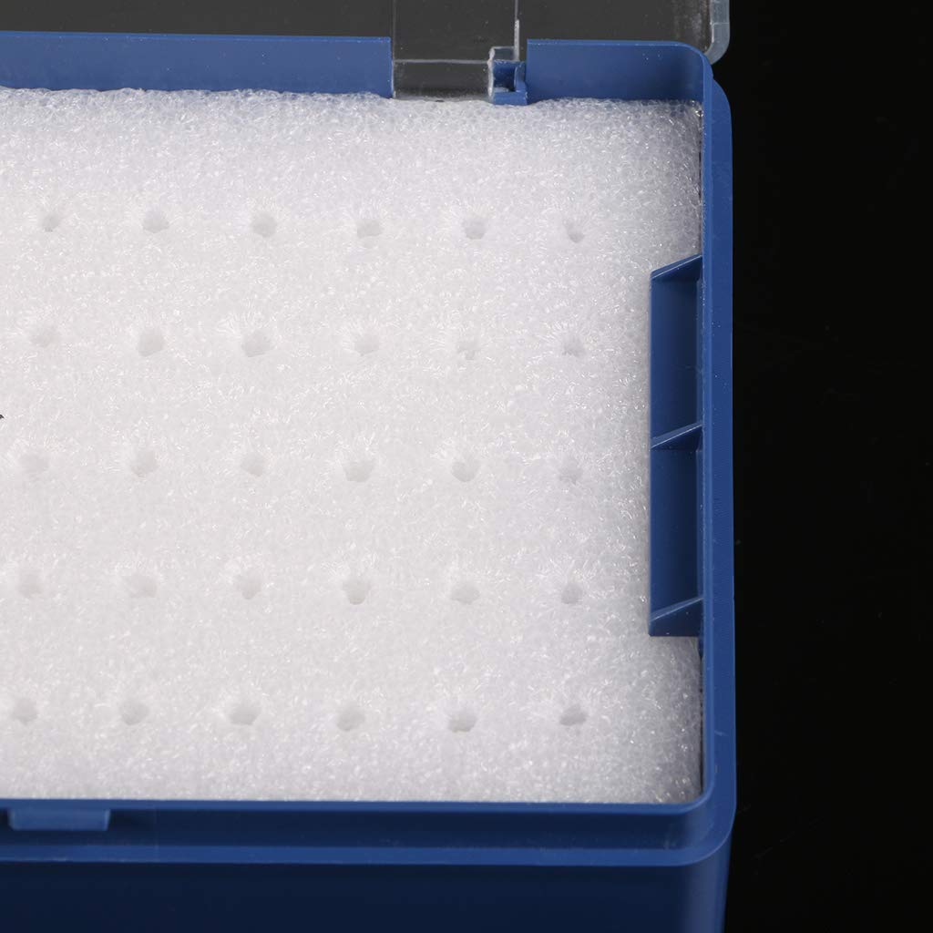 Boîte de Rangement en Plastique avec Organisateur de Fraise en Mousse pour 50 forets PCB Porte-Embouts de Tournevis