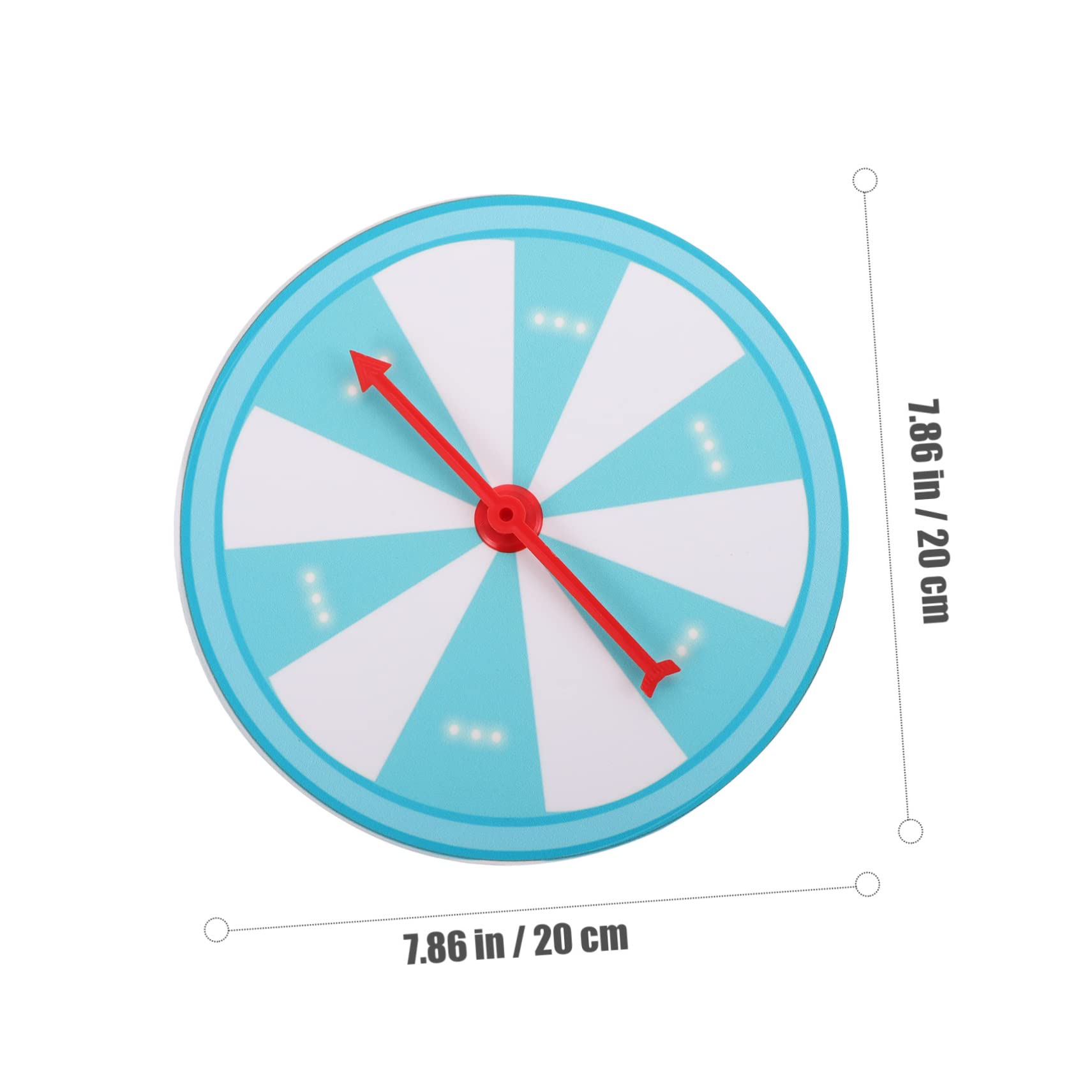 Toddmomy 1pc Editable Prize Wheel Reusable Turntable for Parties Fun Games Events Design for Adults Compact Portable Long Lasting Entertainment