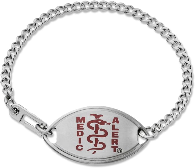 Original MedicAlert® Stainless Steel Medical ID Bracelet