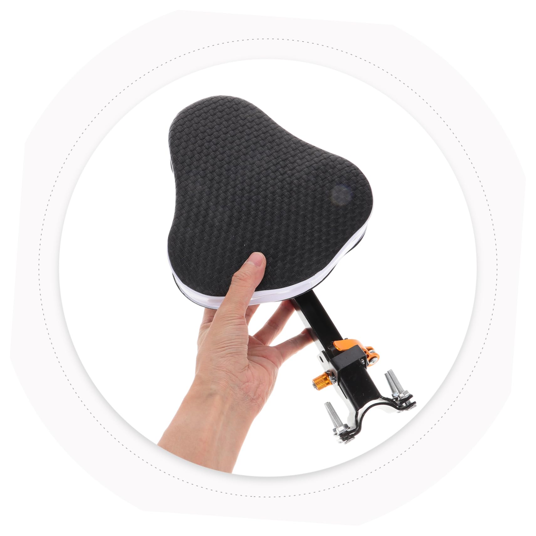 TOYANDONA Asiento de Bicicleta para Niños Plegable Diseño de Liberación Rápida, Antideslizante, para Bicicletas de Montaña y Uso Familiar