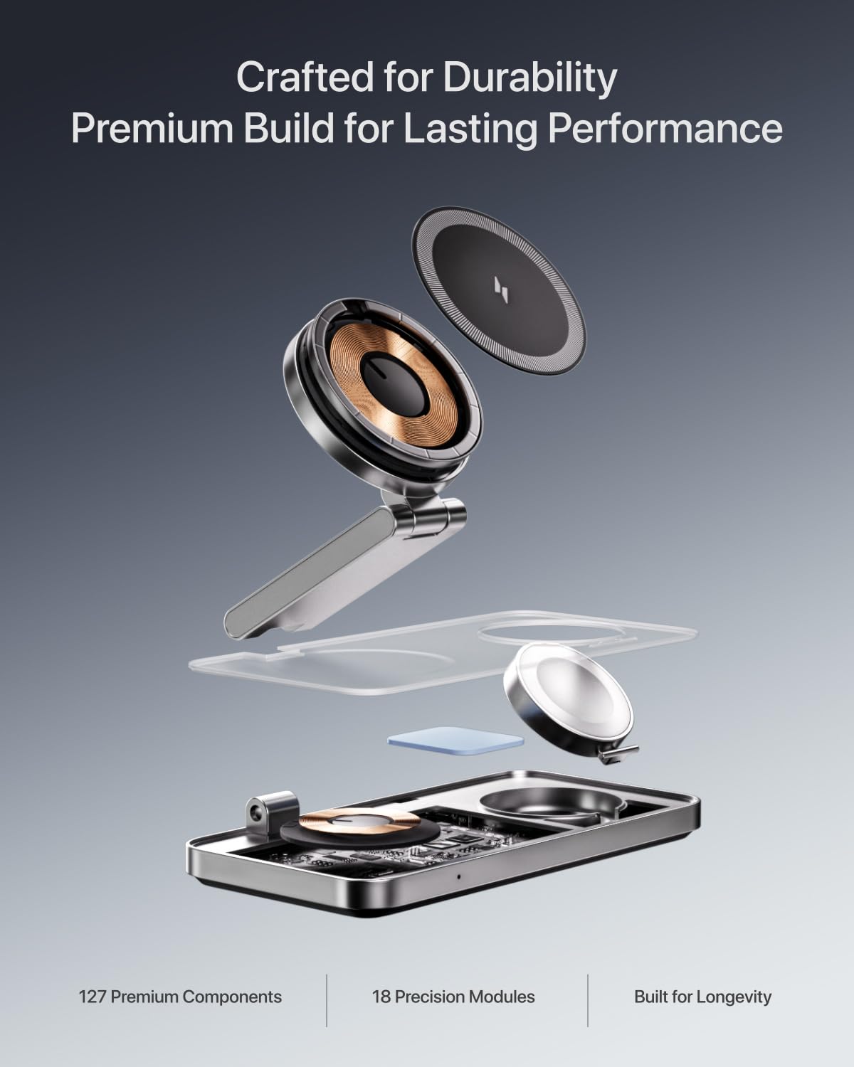 Estación de Carga inalámbrica 3 en 1 con Cargador magnético Qi2 para iPhone 16 Pro/16/16 Pro MAX, para Apple Watch 9/Ultra 2/SE/8/7/6/5/4/3/2, para AirPods Pro/Pro 2/3 (Negro)