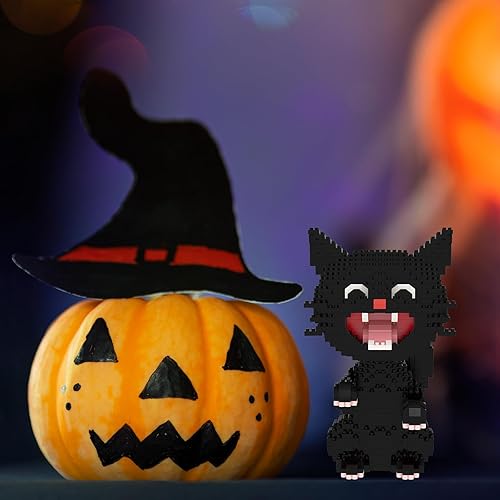 Vista 74 de Larcele Juego de mini bloques de construcción para gatos, ladrillos de juguete de construcción 3D para bricolaje, 1390 piezas KLJM-05