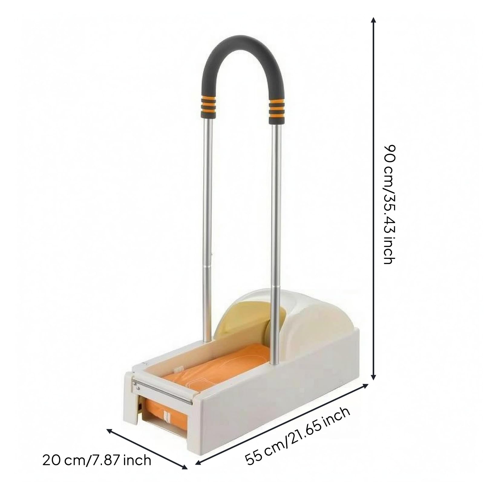 Máquina Automática Cubrezapatos Estable Equipo Sanitario Compacto Accesorio Doméstico para Interior, Blanco Clásico