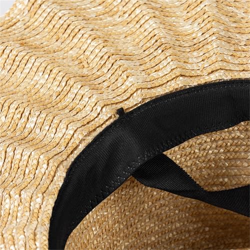Chapeau de plage en paille style décontracté pour extérieur