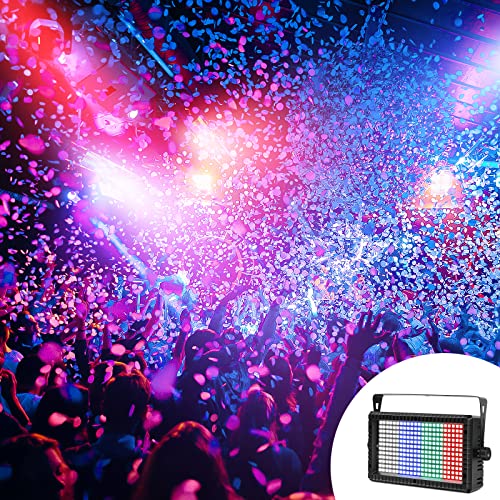 Rgb 3 In 1 Led Strobe Effect Lights Wall Washer Uplight With 48 Zones Chasing By Dmx & Remote Control & Sound Activated For Church Wedding Events Halloween Party Stage. #TOP2