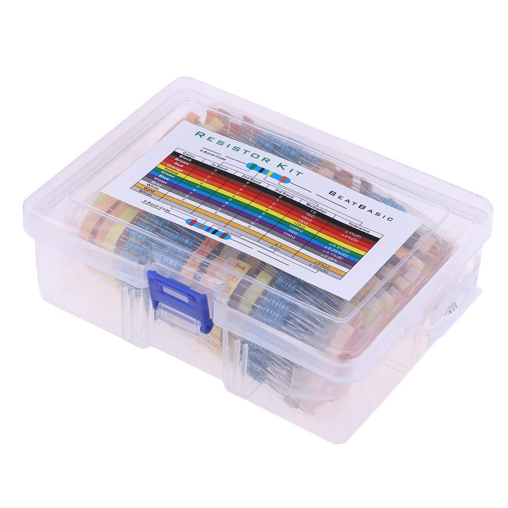 1100 pezzi 110 valori 0,5 W (0,1 ohm -10 M) 1/2 W k di assortimento