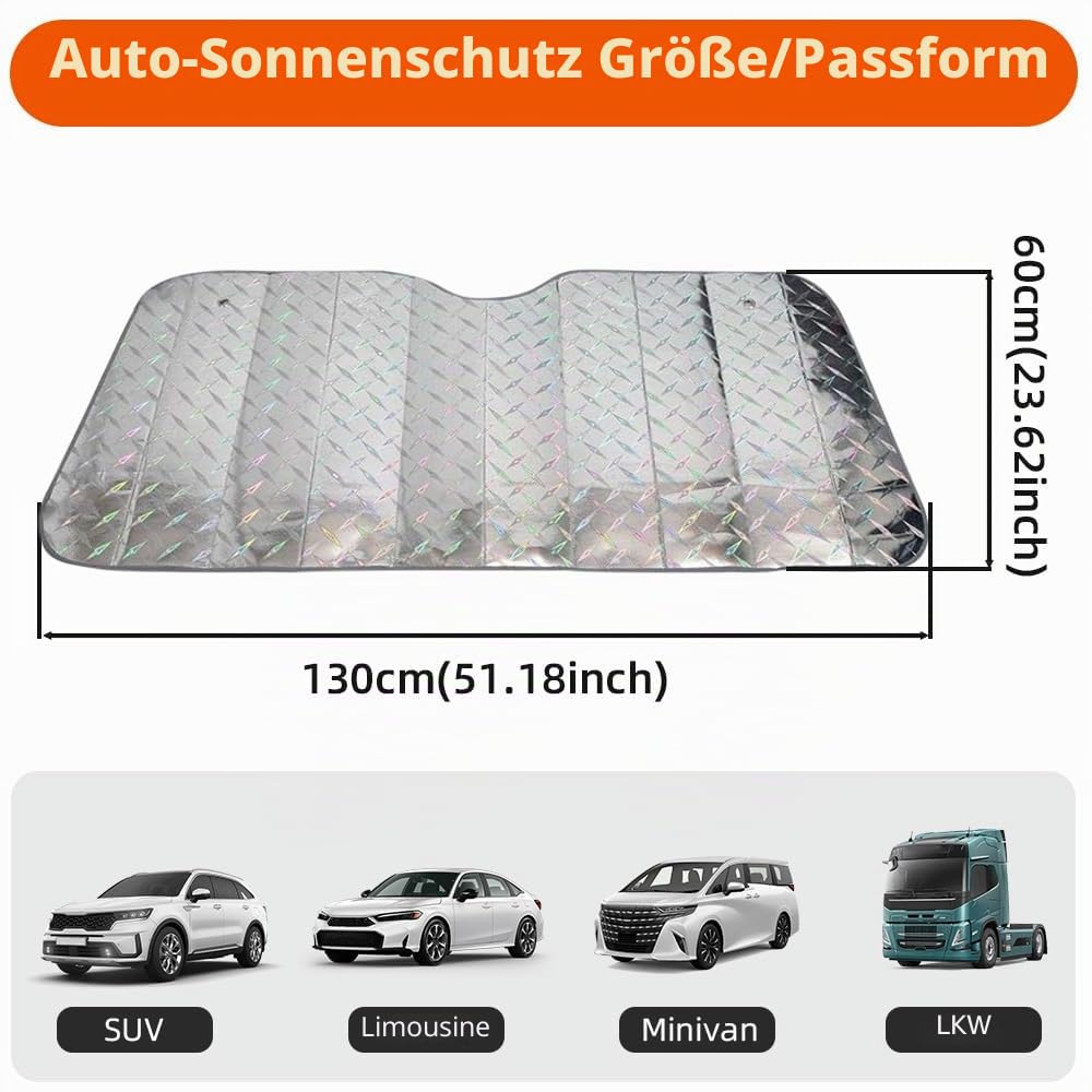 Car Sun Shade Universal-Sonnenschutz für die Frontscheibe, blockiert UV-Strahlen Sonnenschutz, Sonnenschutz