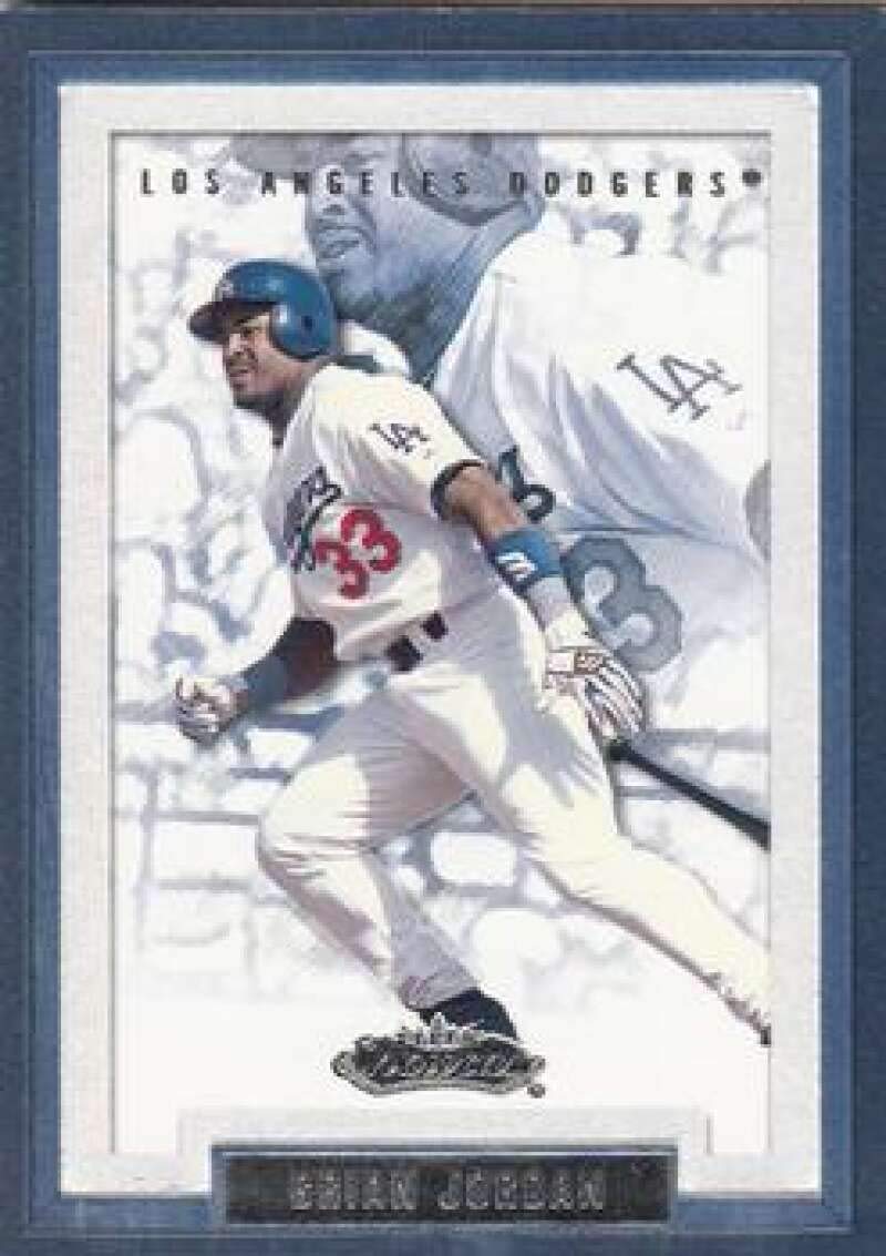 2002 Fleer Showcase Baseball #43 Brian Jordan Los Angeles Dodgers Official MLB Trading Card From Fleer-Skybox