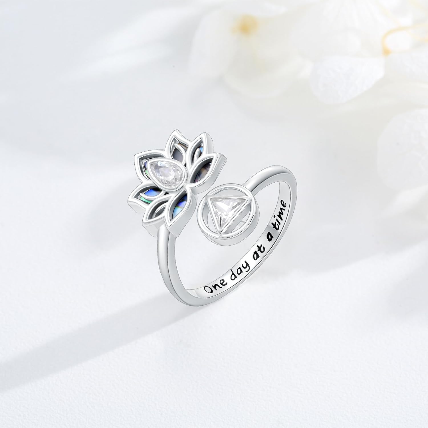 Sobriety Gifts for Women 925 Sterling Silver AA/Na Necklace Healing Recovery Pendant Spiritual Jewelry Sobriety Gifts - Image 3