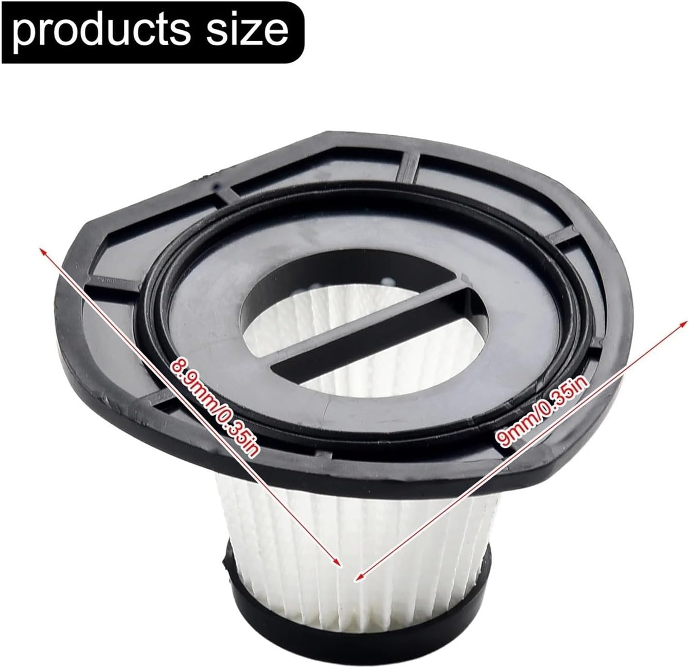 Compatible for Handheld Car Vacuum, 3-Pack Filter Replacement Set for R-6053 Model Cleaning Accessory