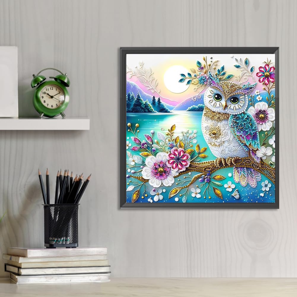 DIY Diamond Painting Set 5D – Vollbohren Majestätischer Grizzly, 40x60 Cm, Quadratische Diamanten