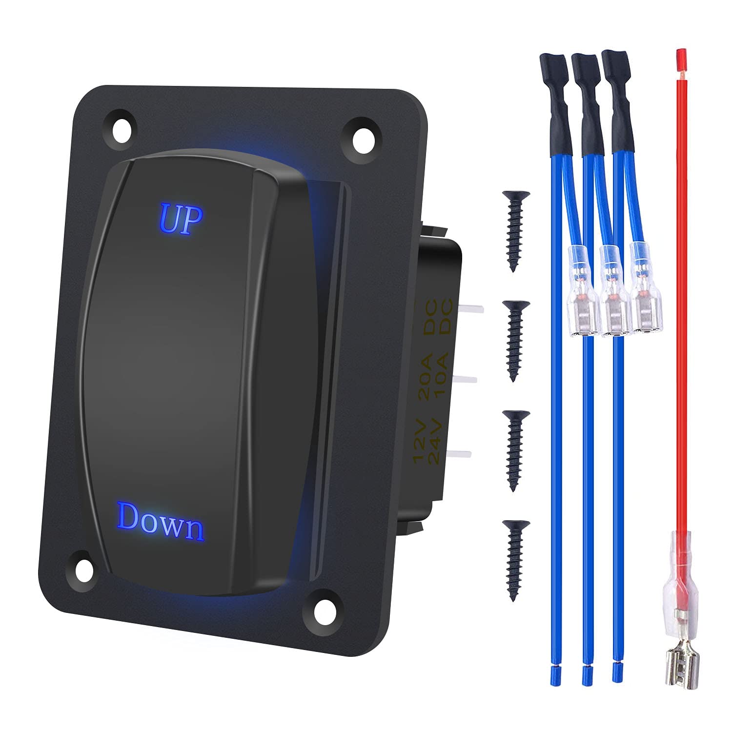 Buy weideer 7Pin Up Down Rocker Switch Panel Winch in/Out Reverse