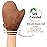 Self Tanner Mitt Applicator - US Patent Self Tanning Mitt with Elastic Cuff in Rich Brown Color. Velvet Soft Texture for Streak-Free Full Body Application, Perfect for Beach Vacation, Back,Legs