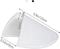 Vista 2 de 4 pares de almohadillas de hombro para costura, almohadillas de espuma de 1/2 pulgadas