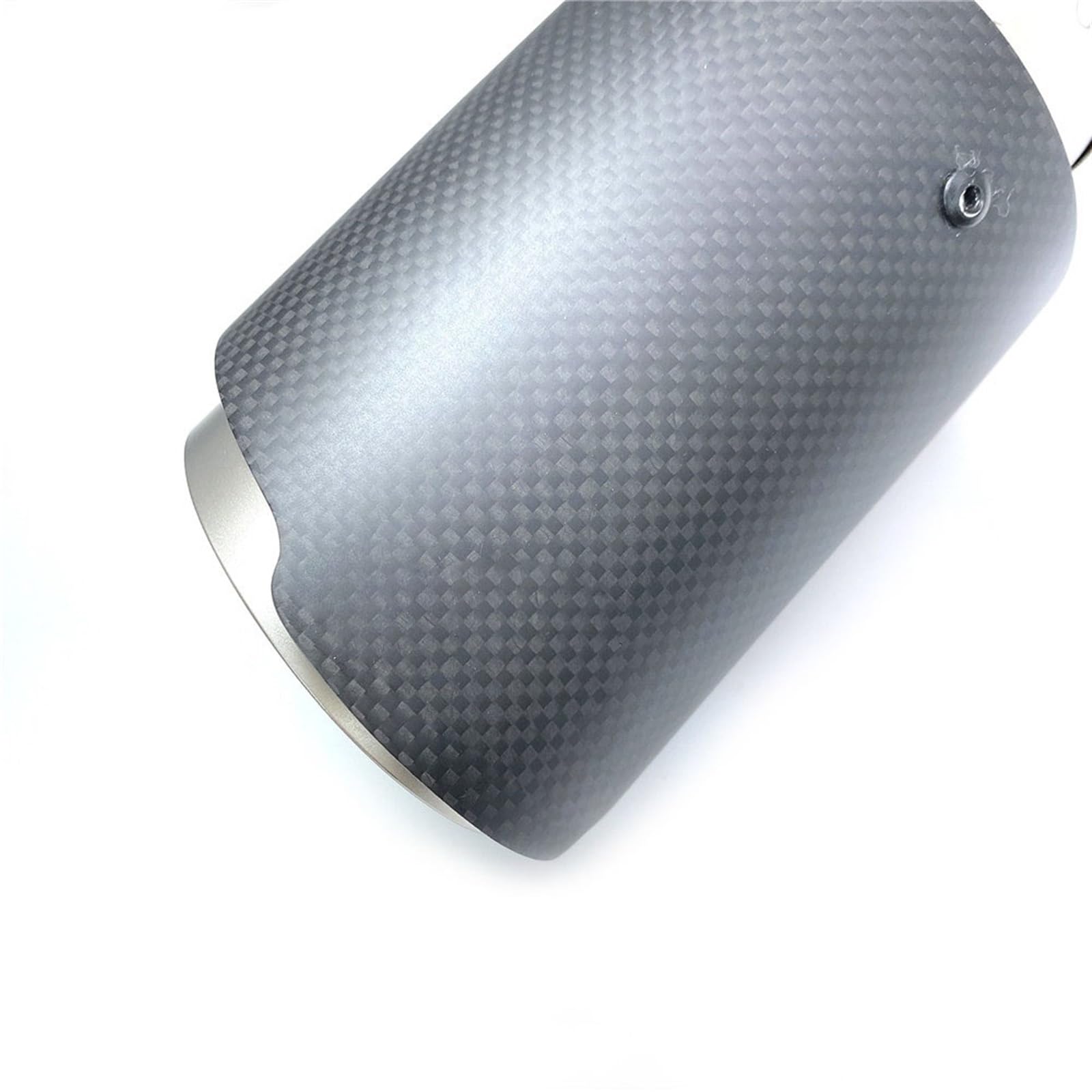 Auto-Auspuff 1PCS Auto Auspuff Endrohr Matt Carbon Faser Sandstrahlen Edelstahl Gerade Flansch Schalldämpfer Spitze für Mit für Remus Logo(63-101mm)