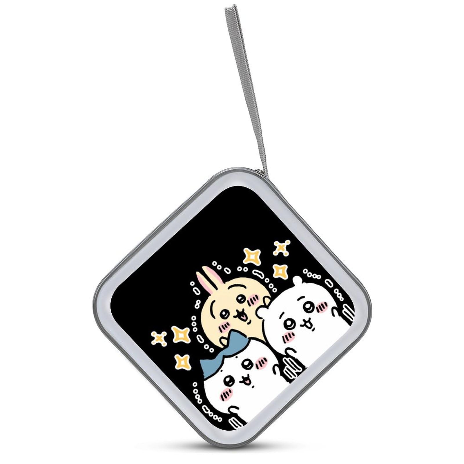 Amazon | ちいかわ CD収納ボックス収納スクエアジッパー付き大容量防水
