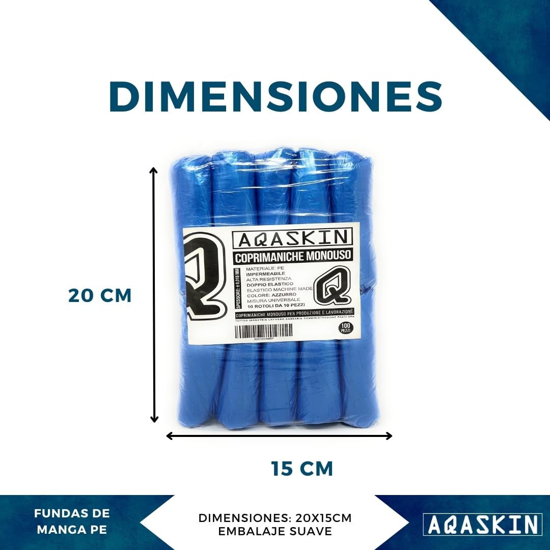 Cubremangas desechable de CPE, cubre brazos de los Estados Unidos y de la Tierra, manguitos sopramanicos, Cantidad 100 unidades - 2000 unidades, color azul