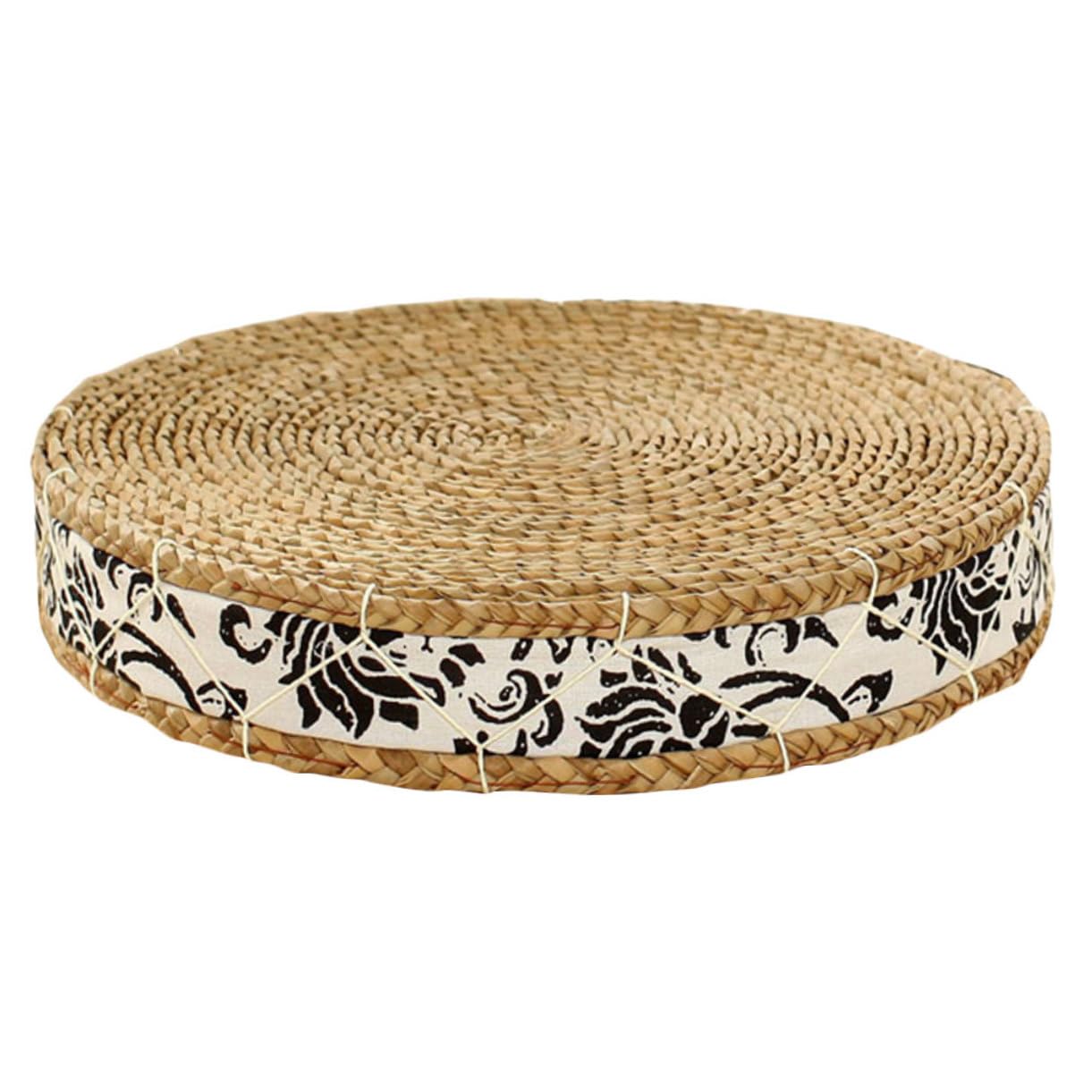 Coussin de contemplation artisanal en herbe pour une maison sereine et zen