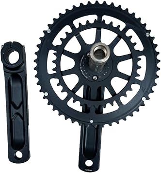 Mountian Bike 165mm Crankset with 34T-50T Double Chainring for 9/10/11 Speed Road for Cycling Round Crankset