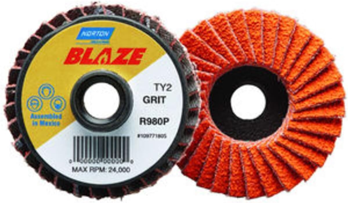 Flap DISC, FINE, GRIT 120, TY 2, 3IN, Blaze