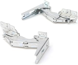 DREHFLEX - Zestaw zawiasów drzwiowych/zawiasów drzwiowych/zawiasów pasuje do różnych urządzeń AEG-Electrolux Privileg - pasuje do części nr 2211201047 + 2211202045 (221120104-7 + 221120204-5)