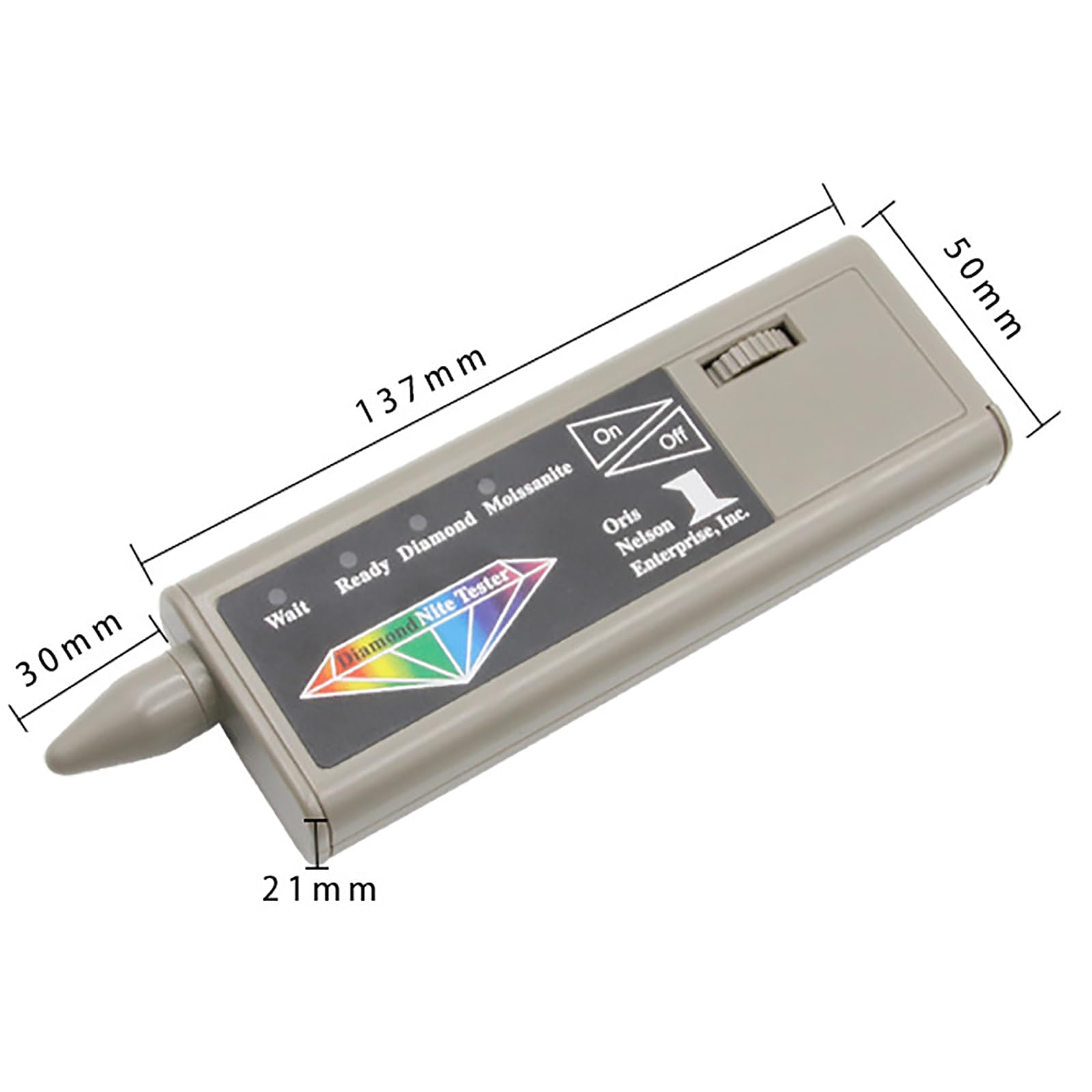 Diamentowy Tester, Jubilerski Diamentowy Tester Z Czułym, Precyzyjnym Chipem, Zasilany Baterią 9 V DC (brak W Zestawie), Szybkie I Dokładne Testowanie, Wygodny Do Przenoszenia, Dla Ekspertów